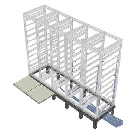 Middle Atlantic 3Bay Riser Base, 42"D Grk RIB-3-GRK-42B